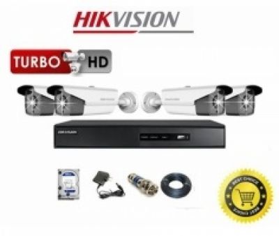Trọn bộ camera 4 mắt HDTVI HIKVISION-HD720p